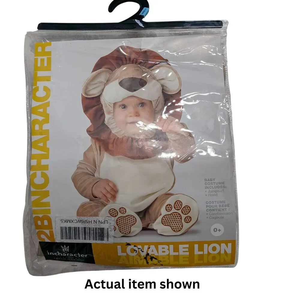 🦁 InCharacter Lovable Lion Baby Halloween Costume Size Small 6-12 Months